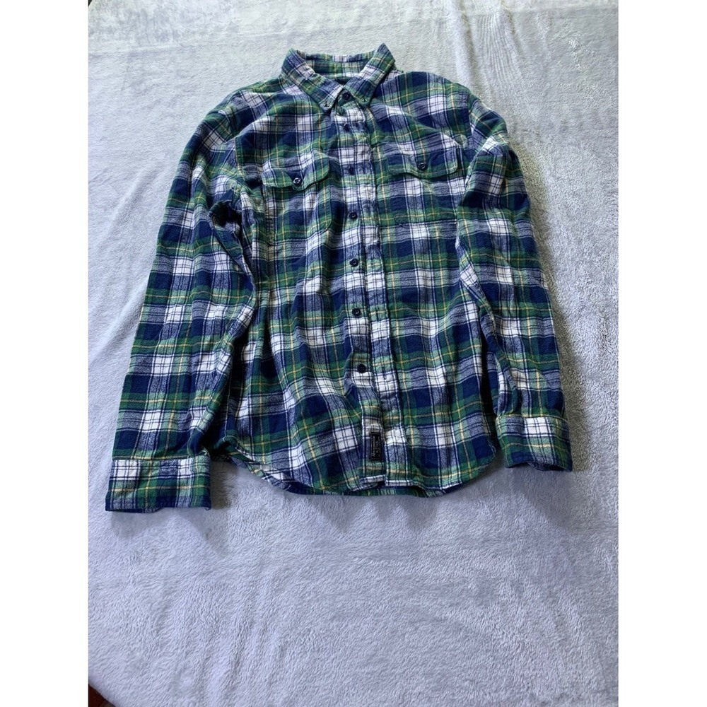 Abercrombie & Fitch Men's Button-Up L Multicolor Button-down Collar Shirt Plaid